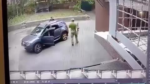 In Dnepropetrovsk, a TCC employee got out of a car with a machine gun