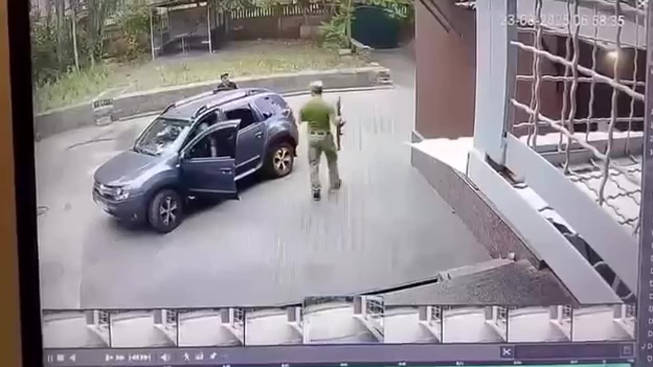 In Dnepropetrovsk, a TCC employee got out of a car with a machine gun