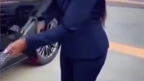 Don't worry she is not by herself