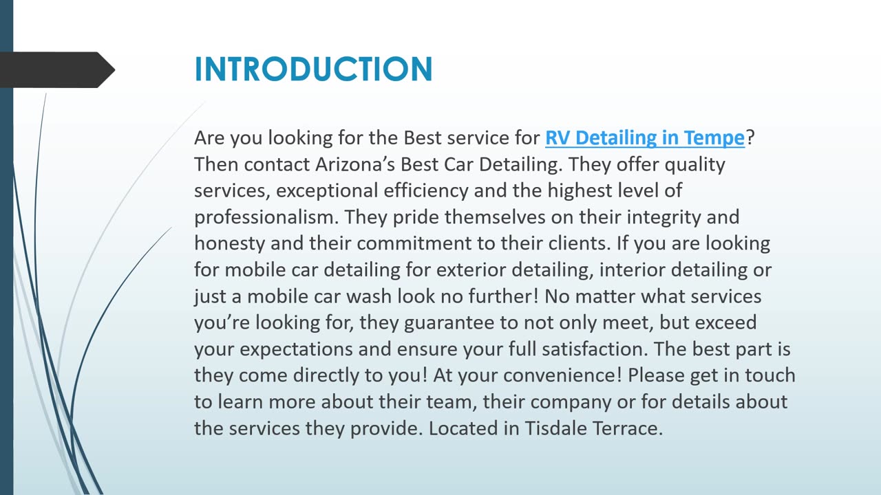 Best service for RV Detailing in Tempe