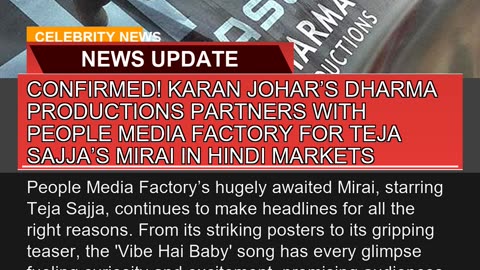 Confirmed Karan Johars Dharma Productions Partne