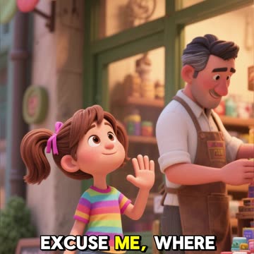 Learn English Story | Asking for Directions | Daily Life English Sentences #learnenglish #animation