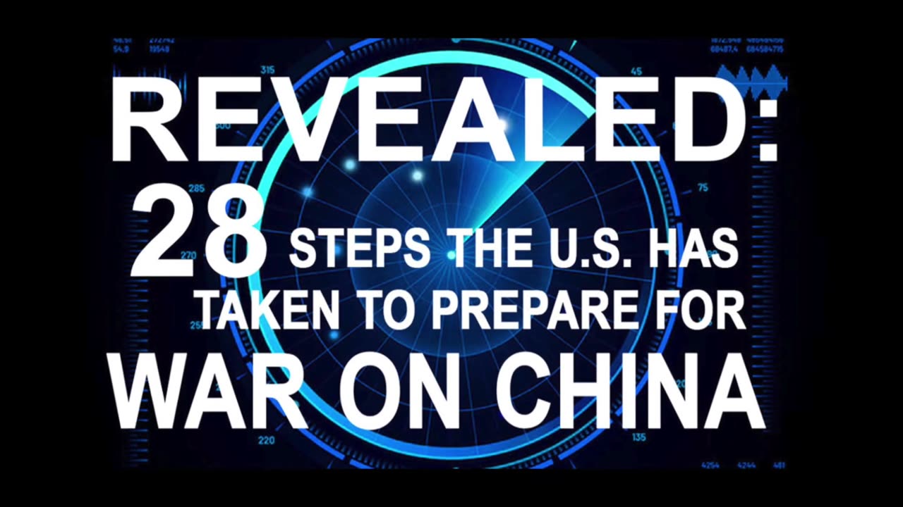 Revealed: 28 steps US has taken to prepare for war on China