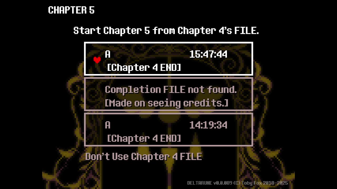 Deltarune Chapter 5 Early