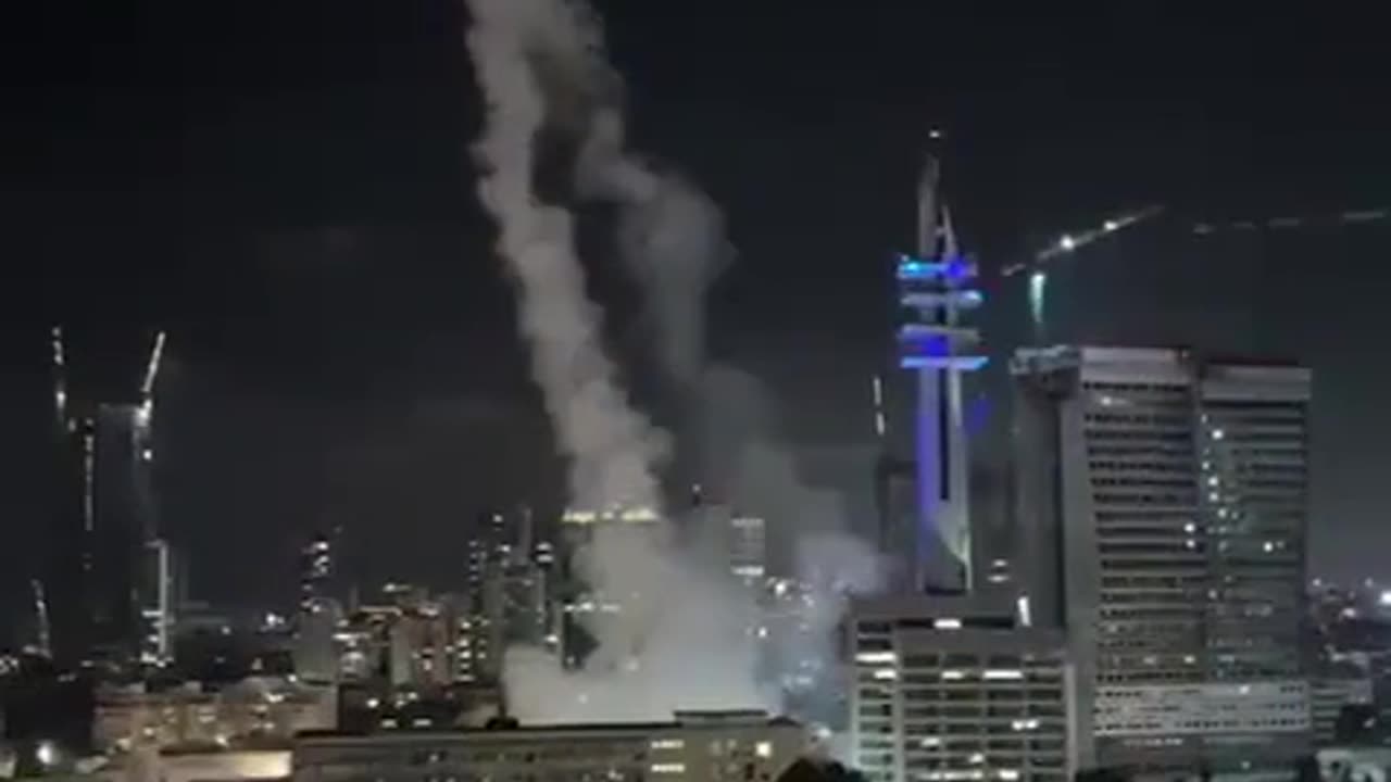 Direct Impact Of Iranian Missile In Tel Aviv