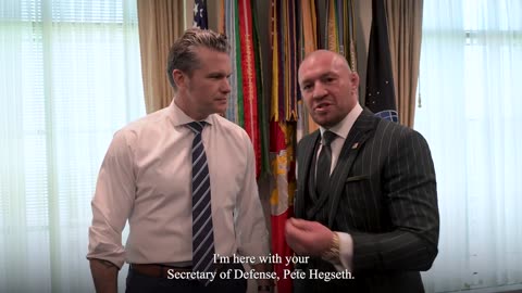 Conor McGregor & SecDef Pete Hegseth hanging on St Pattys Day🍀