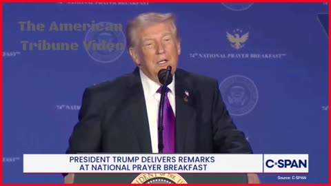 President Trump Jokes About Getting Into Heaven, Slams Fake News Over Distortions