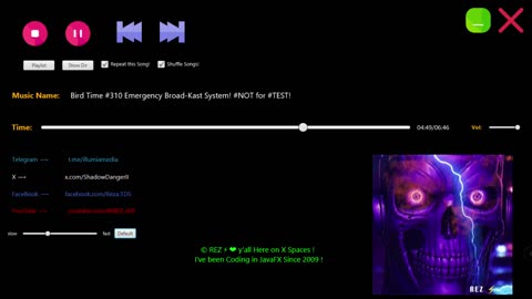 Bird Time Song No. #310: This is an #Emergency 🆘 Broad-Kast #System! This is not for #TEST❗👽