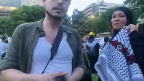 Milkmoder's at Dallas Gaza protest / negative attention and being pressed & threatened