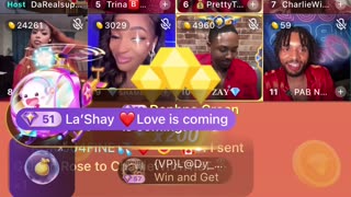 8/22/25 pt.3 Bigo Reunion - Tae gives flowers - Rosa vs Shaela vs Shambam vs Charile - Zay goes off