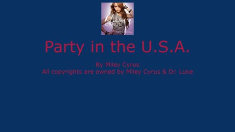Party in the U.S.A.