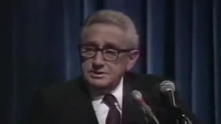 Klaus Schwab's mentor Henry Kissinger, speaking in 1992