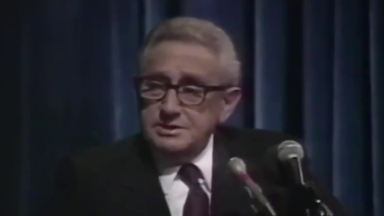 Klaus Schwab's mentor Henry Kissinger, speaking in 1992