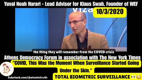 Yuval Noah Harari - TOTAL BIOMETRIC SURVEILLANCE