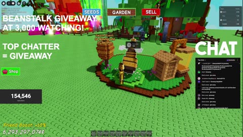 Grow A Garden BIZZY BEE Update LIVE! GIveaways And MORE! (Grow A Garden Live)