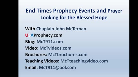 End Times Prophecy Weekly Update