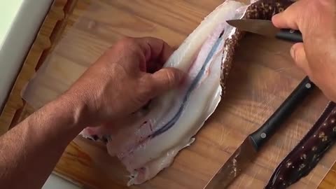 come sfiletto la murena, pescata qualche giorno fa, e come friggo il filetto_part2