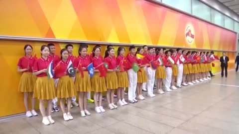 Leaders arriving in Beijing for Victory Day parade