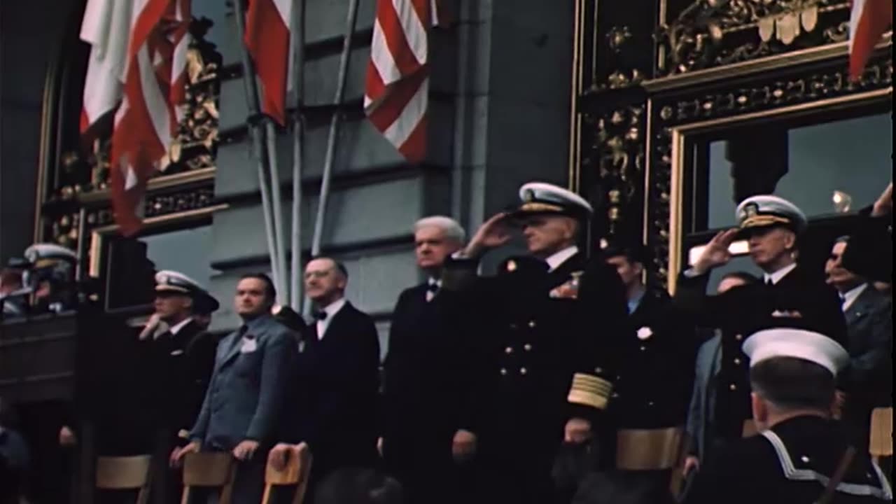 CEREMONY IN FRONT OF CITY HALL S... - CEREMONY IN FRONT OF CITY HALL SHIP HOMECOMING - 428-npc-15360