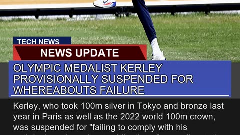Olympic Medalist Kerley Provisionally Suspended Fo