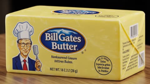 BILL GATES DEPOPULATION FAKE BUTTER