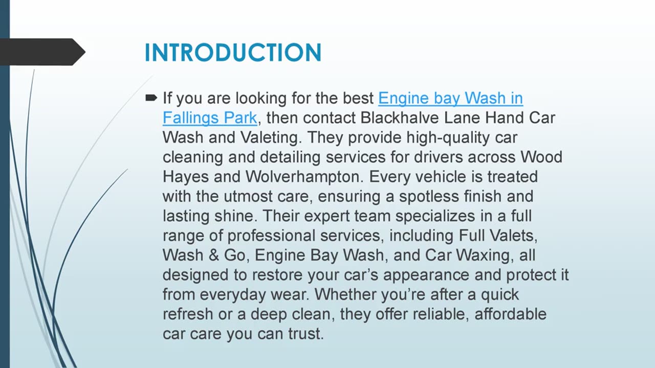 Best Engine bay Wash in Fallings Park
