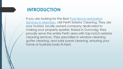 Best Pool fence restoration Services in Marmion