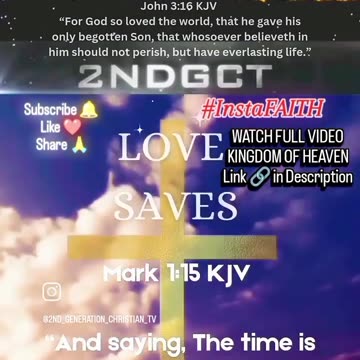 Time is Fulfilled Kingdom of Heaven is at Hand Repent Believe the Gospel #eternalkingdom #heaven