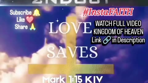 Time is Fulfilled Kingdom of Heaven is at Hand Repent Believe the Gospel #eternalkingdom #heaven