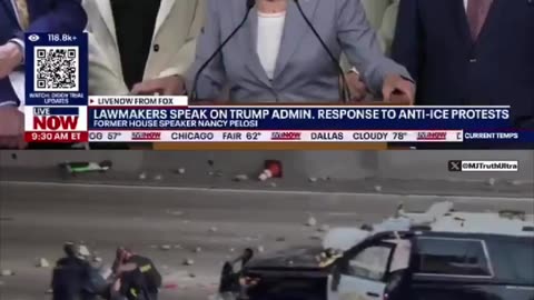 Nancy Pelosi: “Whenever you see cars on Fire, it may be an exuberance of the moment"