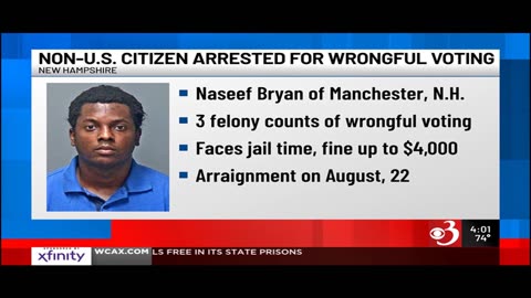Non-U.S. citizen arrested for wrongful voting in New Hampshire, AG says