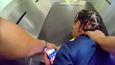 A spitfire nigger gets arrested at Florida Airport