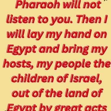 "God Hardens Pharaoh's Heart" exodus 7:3,4#shorts #youtube #ytshorts #views #jesus #shortvideo #yt