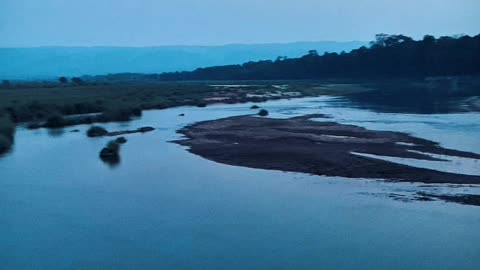 Magical Sunset at Sauraha Dam Side 🌅 | Chitwan Nature Vibes #shorts