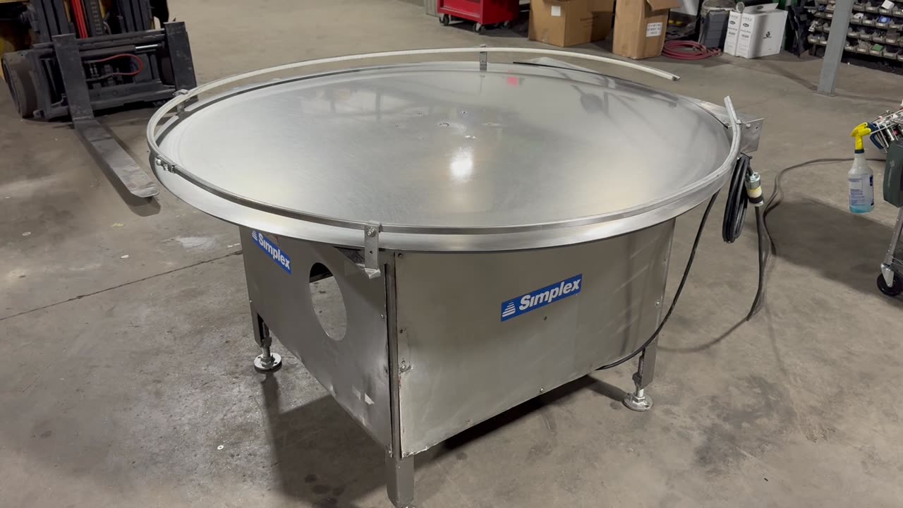 Simplex 60-Inch Rotary Unscrambler Table