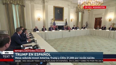 EN VIVO Y EN ESPAÑOL: Trump y CEOs $1,000 para recién nacidos en “Trump Accounts” | Evento histórico en la Casa Blanca