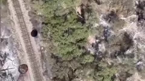 Train Trestle Bridge fire near Globe, Arizona.