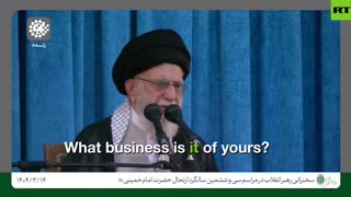 Iran calls out America:"Who are you to interfere whether Iran has enrichment or not? 👀