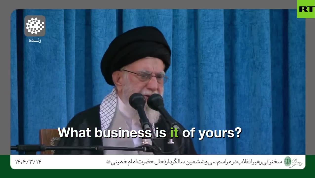 Iran calls out America:Who are you to interfere whether Iran has enrichment or not? 👀