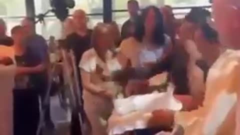 Jewish Man Collapses Before He Can Suck Blood from Babys Genital in Jewish Circumcision Ritual