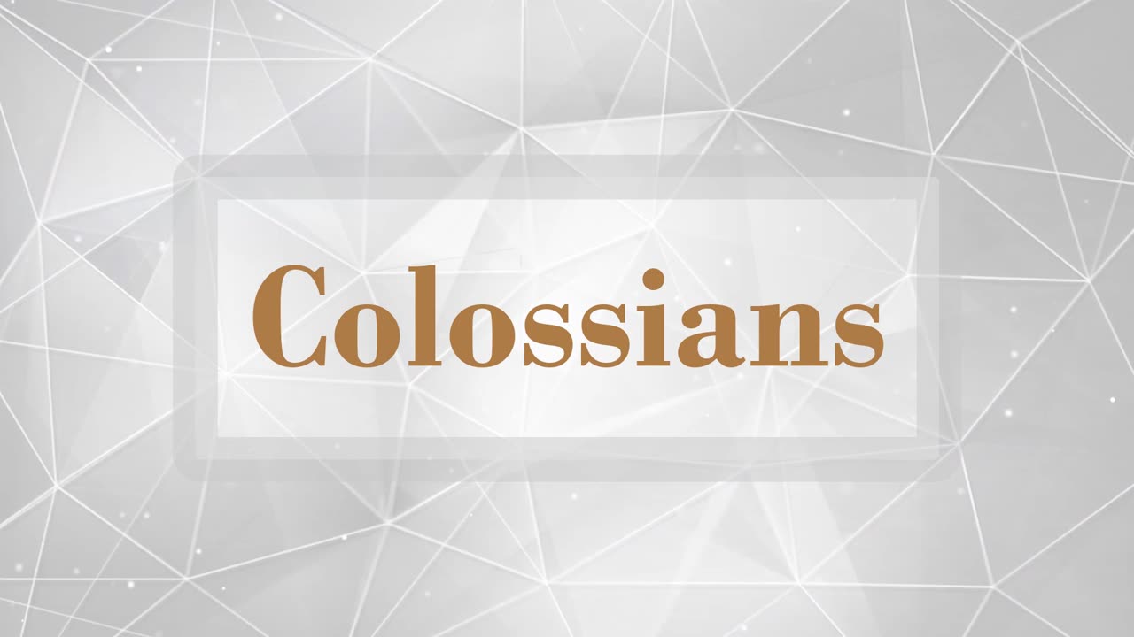 The Book of Colossians turned into Song