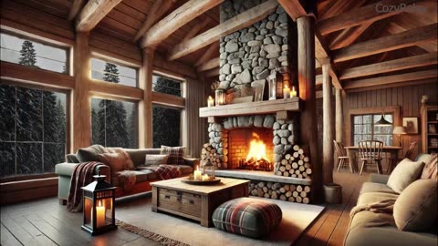 Experience something unique with the warm sound of the fireplace
