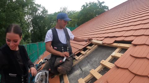 Dachfenster einbauen Teil 6 - 17.09.2025 - Biberschwanzdach Leipzig