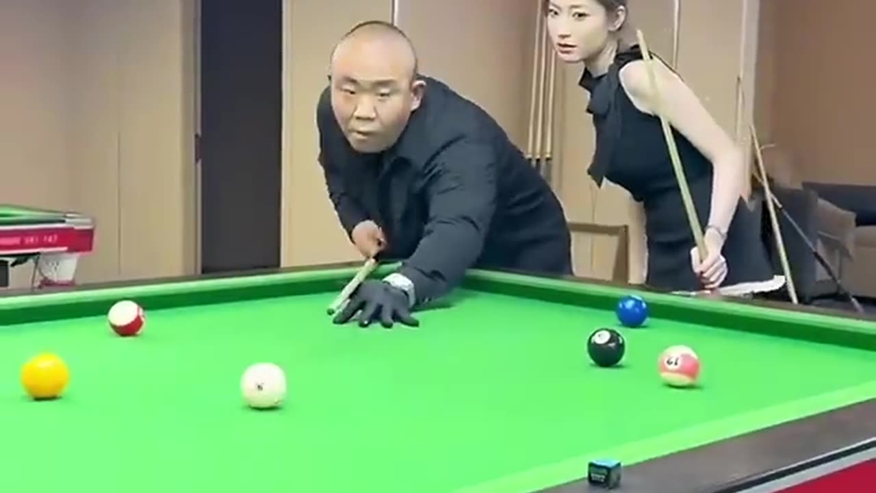 billiards trick