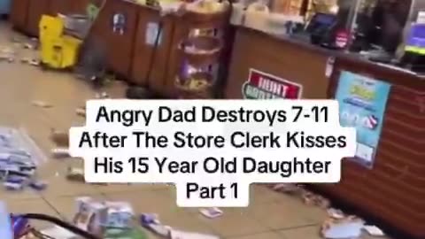 Angry Dad Flips Out After Catching Store Employee Kissing His 15-Year-Old Daughter 😳🚨