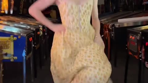 Watch her steps.