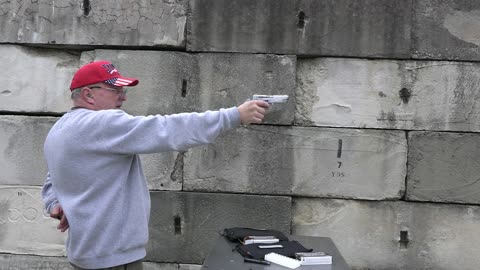 Shooting Interarms Star BM chrome pistol