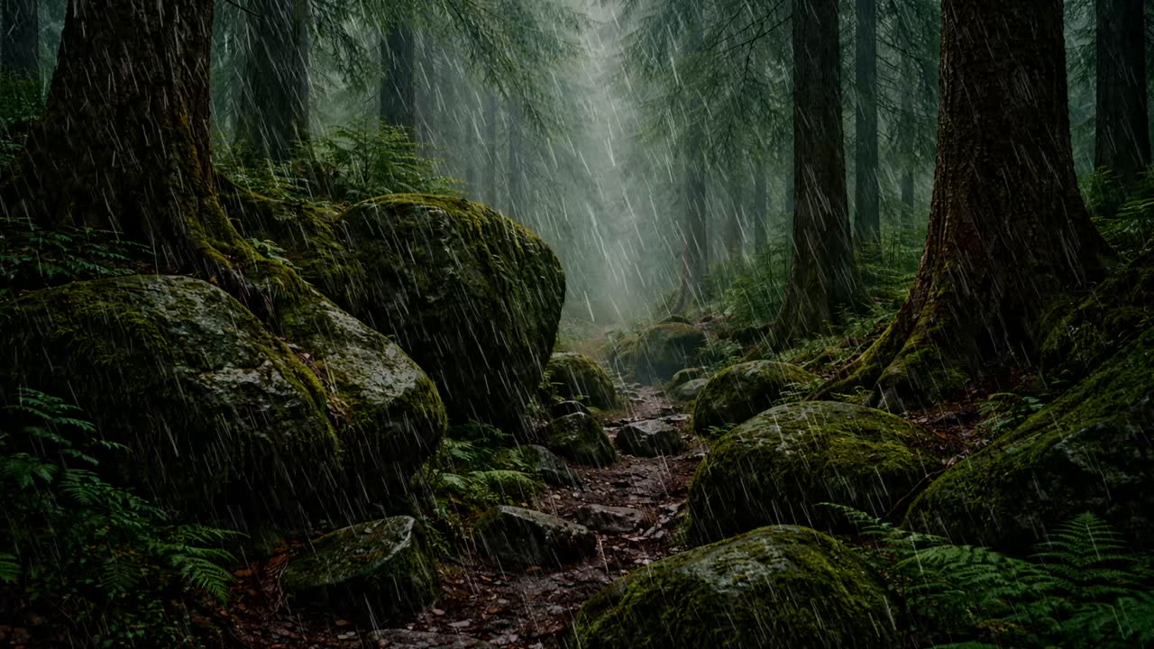 Rain in Forest