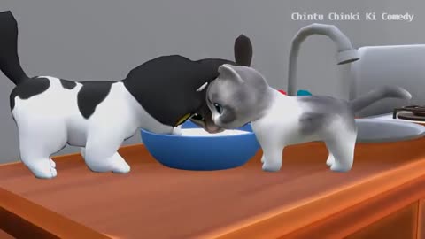Chuntu and baby kids cat 🐈 song
