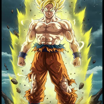 Goku’s Epic Super Saiyan Transformation! ⚡🔥 | Dramatic Anime Action | DBZ Shorts
